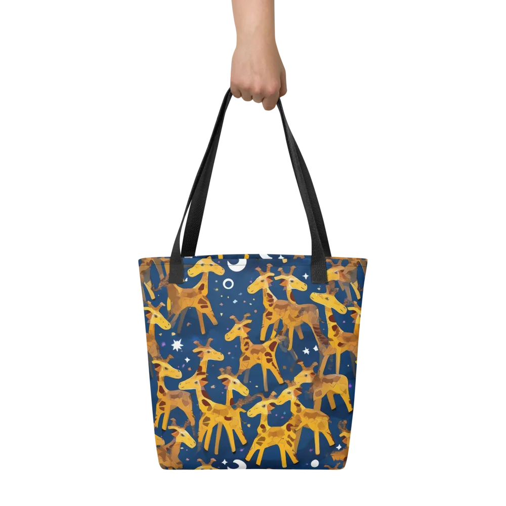 Midnight Giraffe on Tote Bag — Front