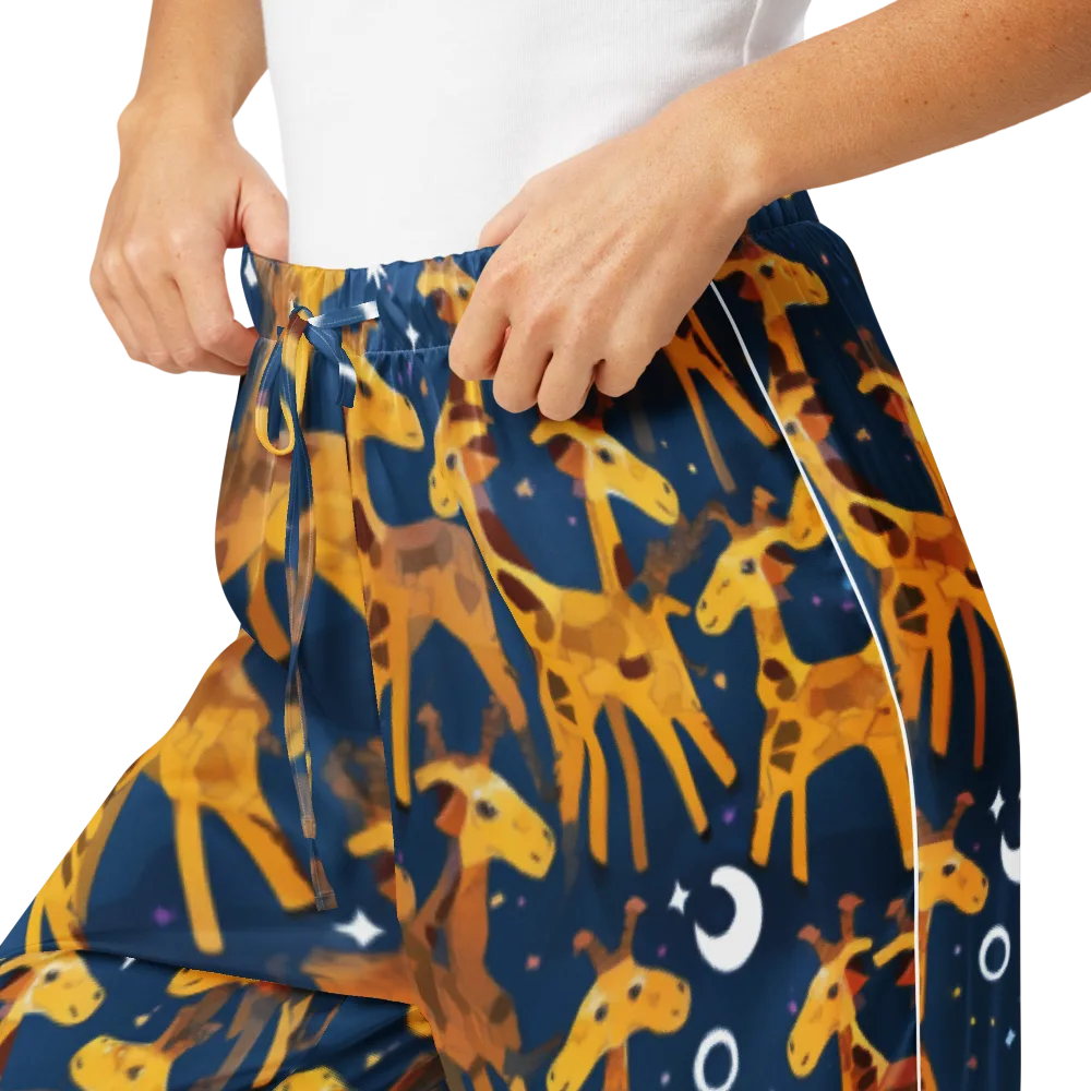 Midnight Giraffe on Women's Pajama Pants — Product details