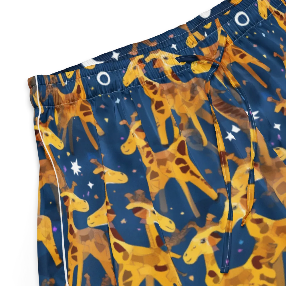 Midnight Giraffe on Women's Pajama Shorts — Product details