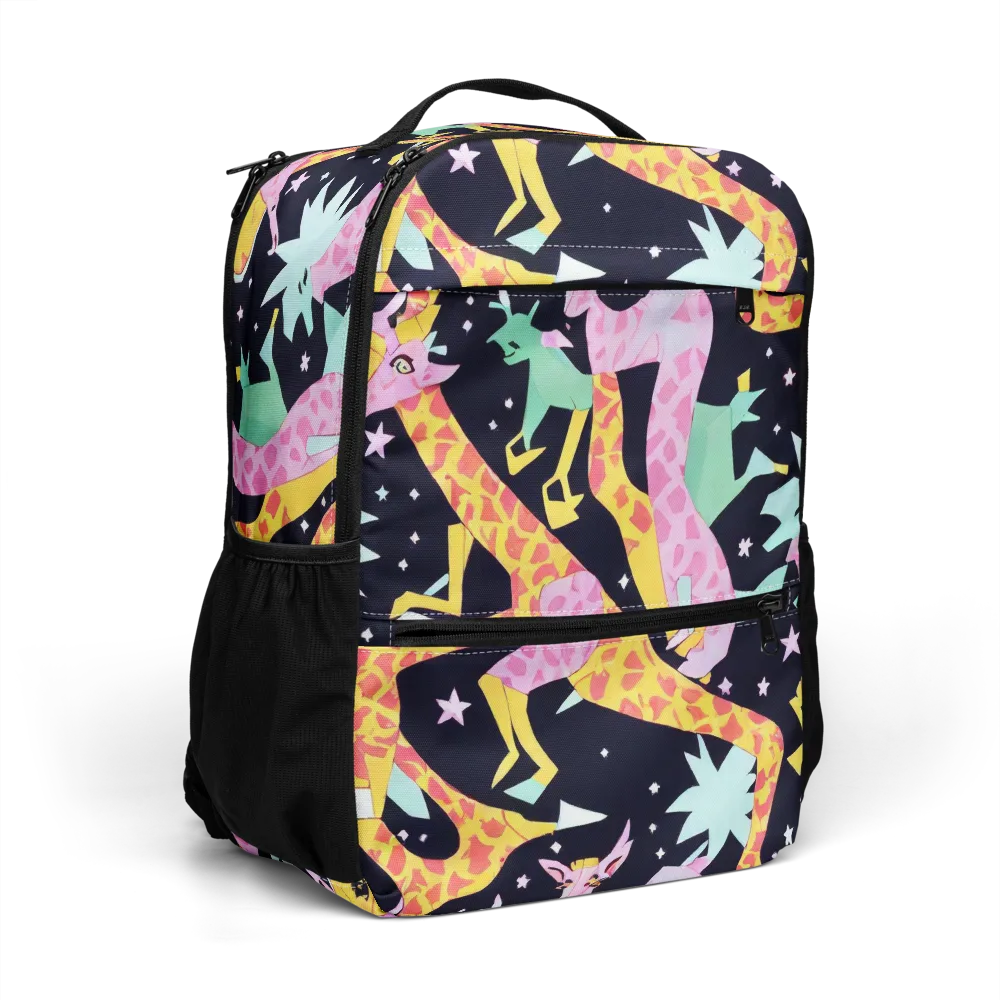 Starlit Menagerie on Utility Backpack — Right Front