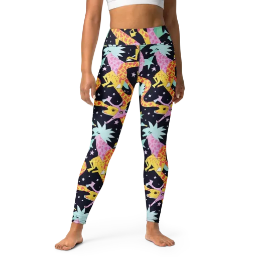 Starlit Menagerie on a Yoga Leggings