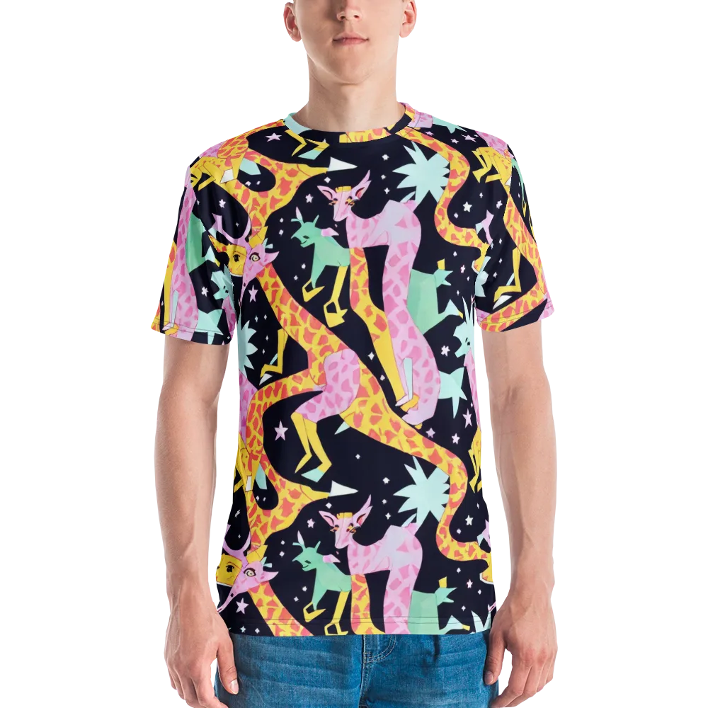 Starlit Menagerie on Men's Crew Neck T-Shirt — Front