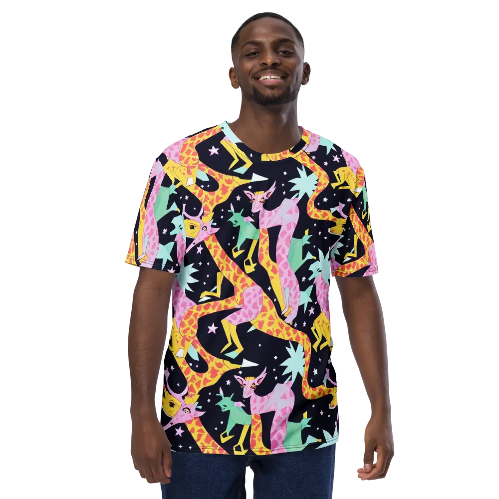 Starlit Menagerie on Men's Crew Neck T-Shirt — Front