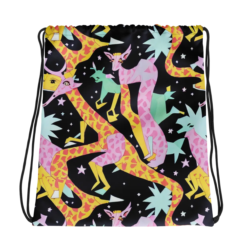 Starlit Menagerie on Drawstring Bag — Photo