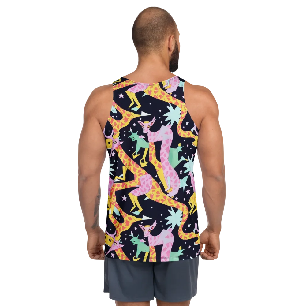 Starlit Menagerie on Men's Tank Top — Back