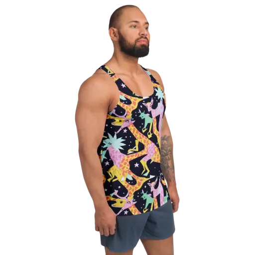 Starlit Menagerie on a Men's Tank Top