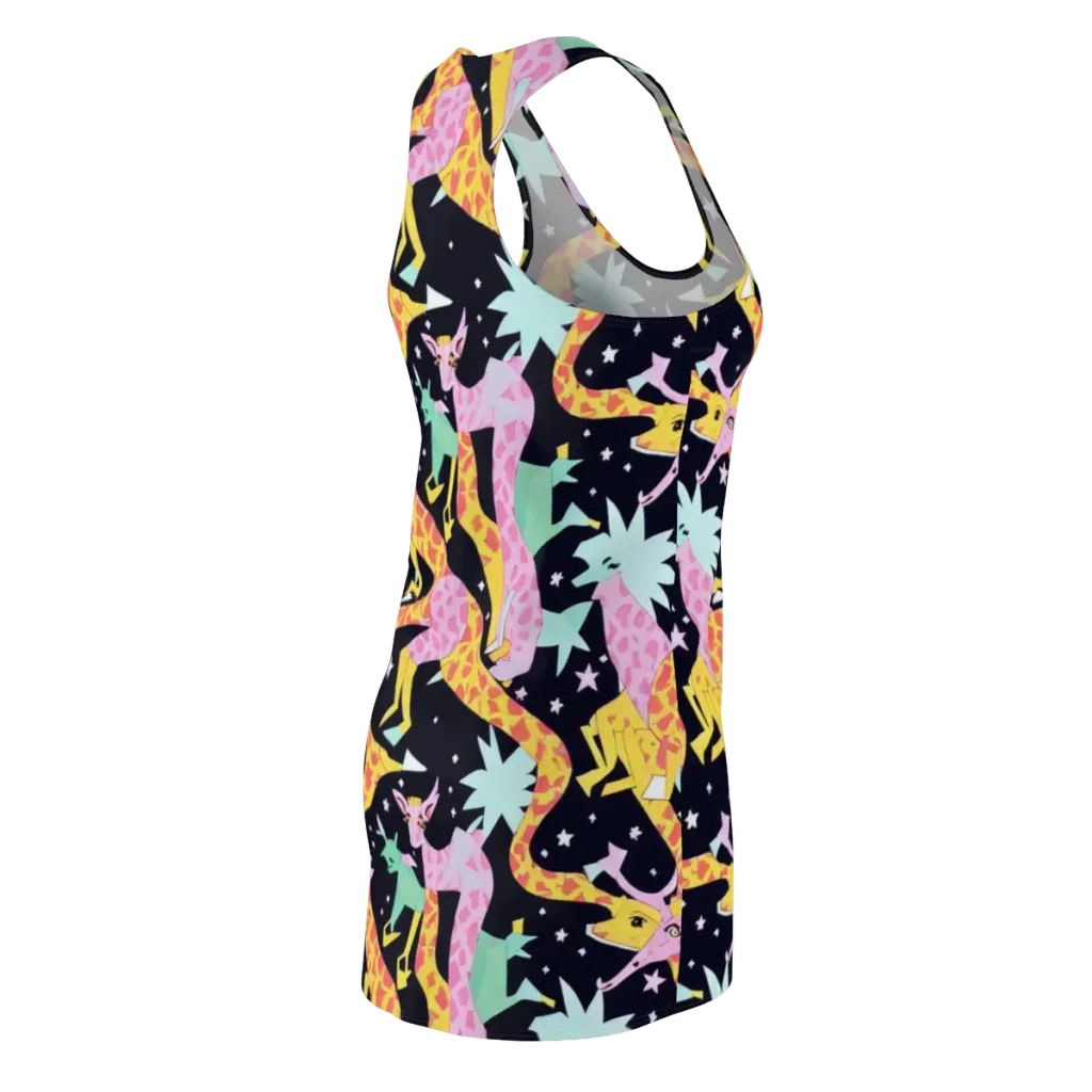 Starlit Menagerie on Racerback Dress — Back Side