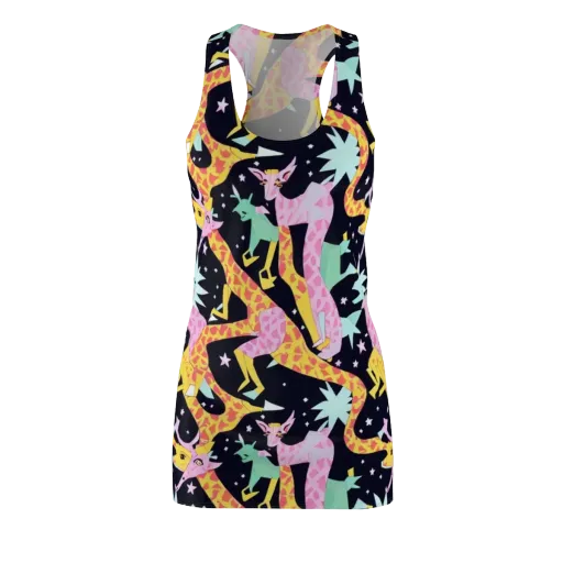 Starlit Menagerie on a Racerback Dress