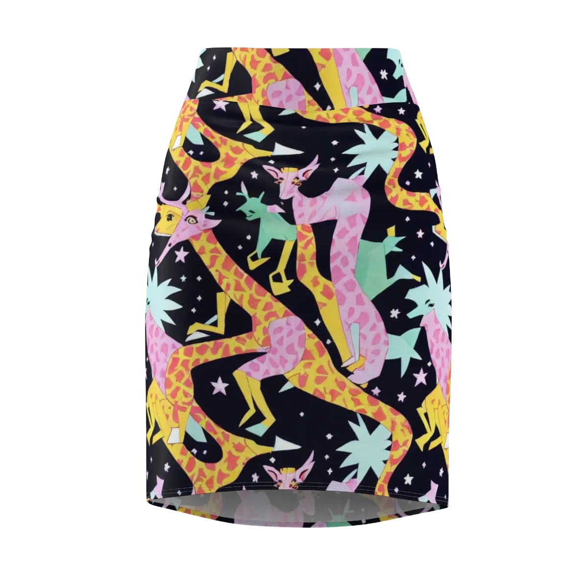 Starlit Menagerie on Pencil Skirt — Front