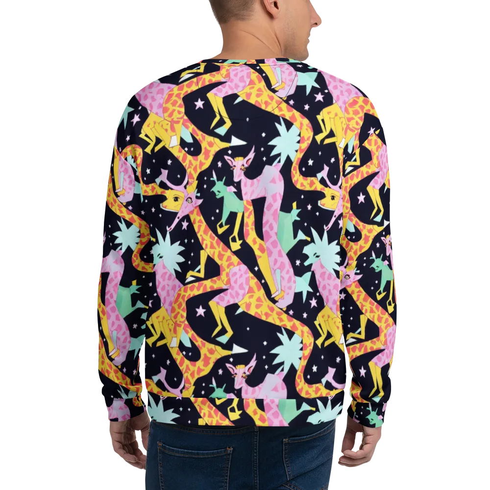 Starlit Menagerie on Sweatshirt — Back