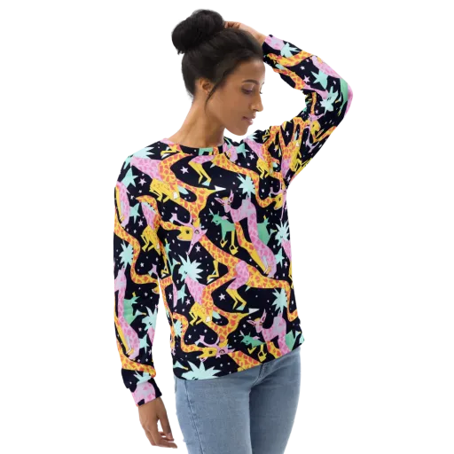 Starlit Menagerie on a Sweatshirt