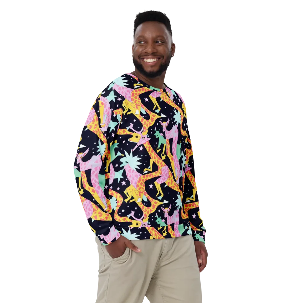 Starlit Menagerie on Sweatshirt — Front