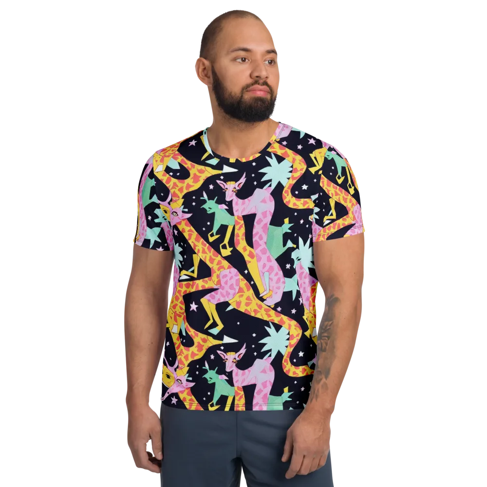 Starlit Menagerie on Men's Athletic T-Shirt — Front
