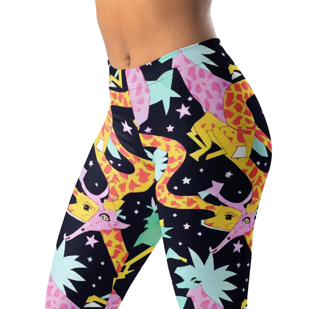 Starlit Menagerie on Leggings — Left Front