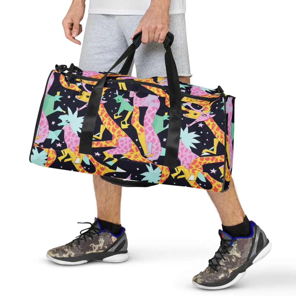 Starlit Menagerie on Duffle Bag — Front