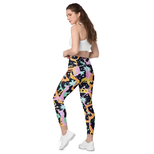 Starlit Menagerie on a Leggings with Pockets
