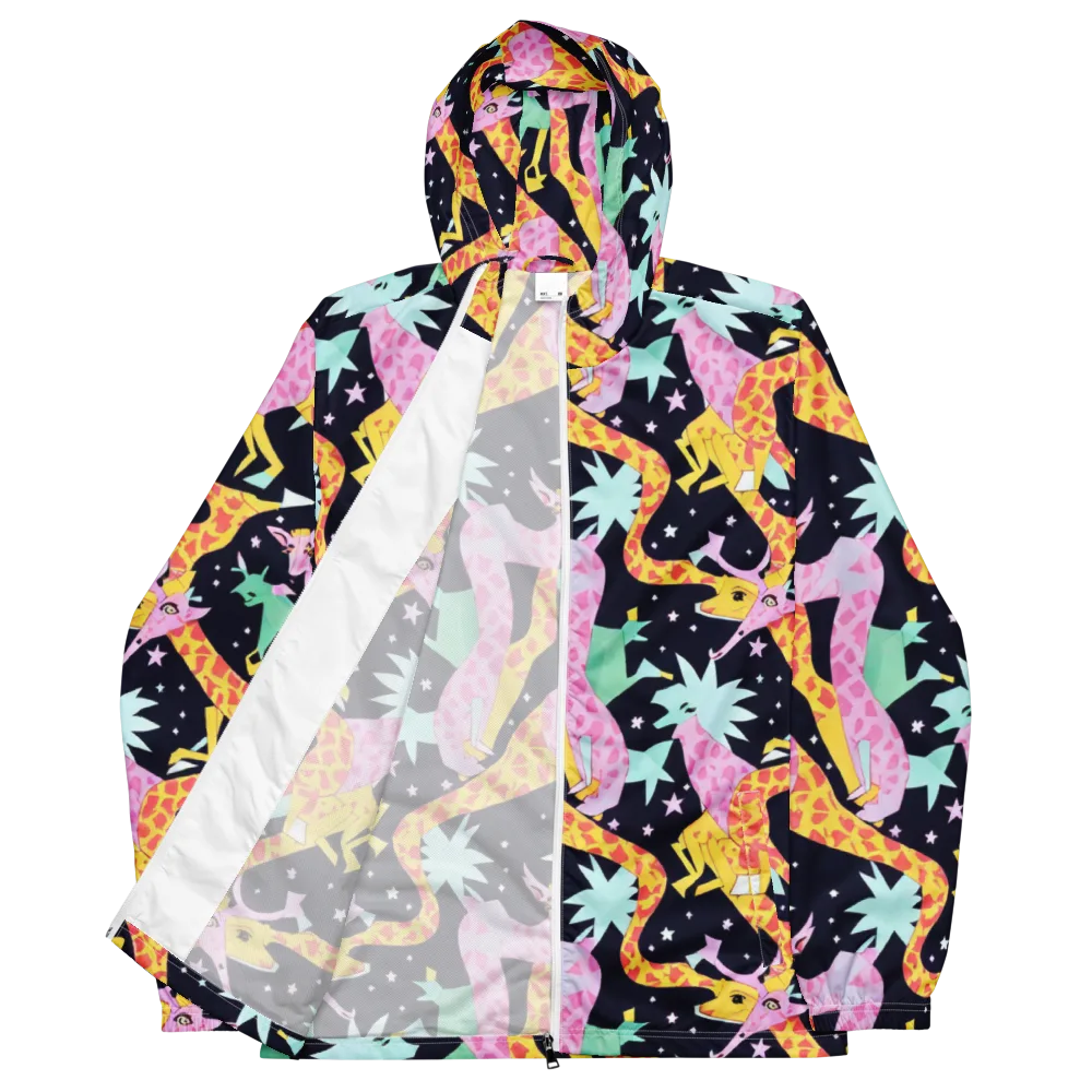 Starlit Menagerie on Men's Windbreaker — Front
