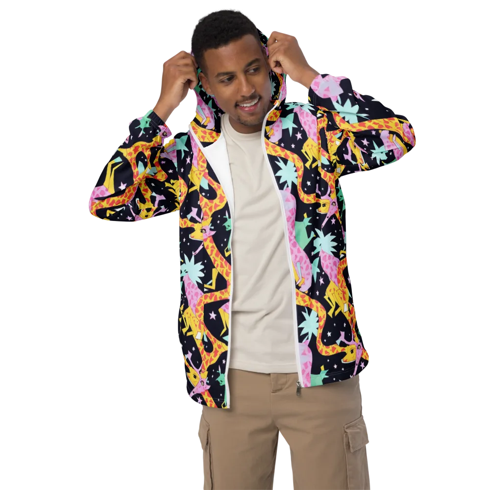 Starlit Menagerie on Men's Windbreaker — Front