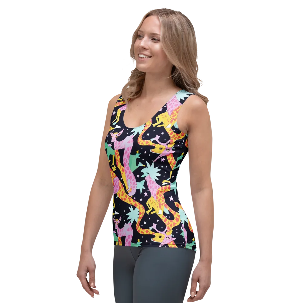 Starlit Menagerie on Women's Tank Top — Left Front