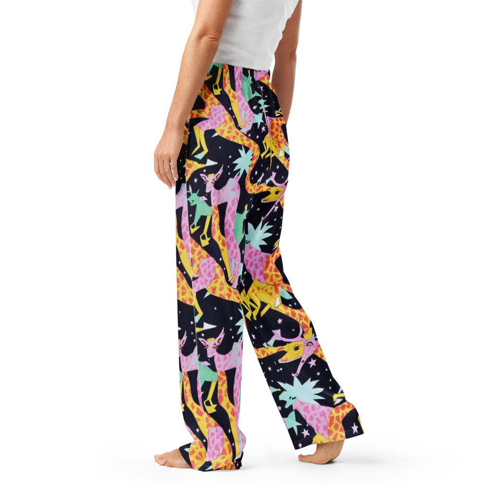 Starlit Menagerie on Women's Pajama Pants — Left