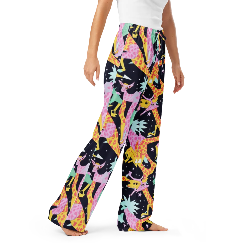 Starlit Menagerie on Women's Pajama Pants — Right Front