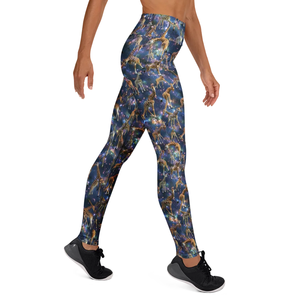Astral Safari on Yoga Leggings — Right