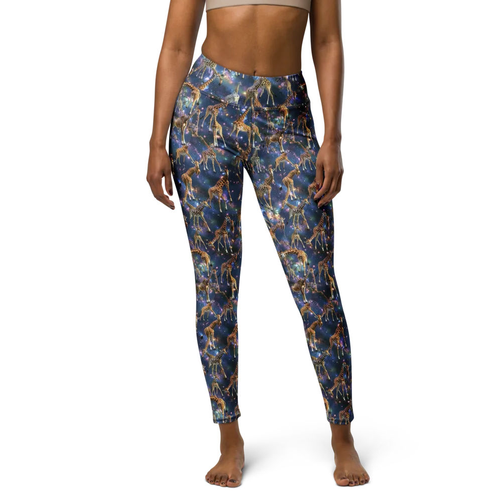Astral Safari on Yoga Leggings — Front
