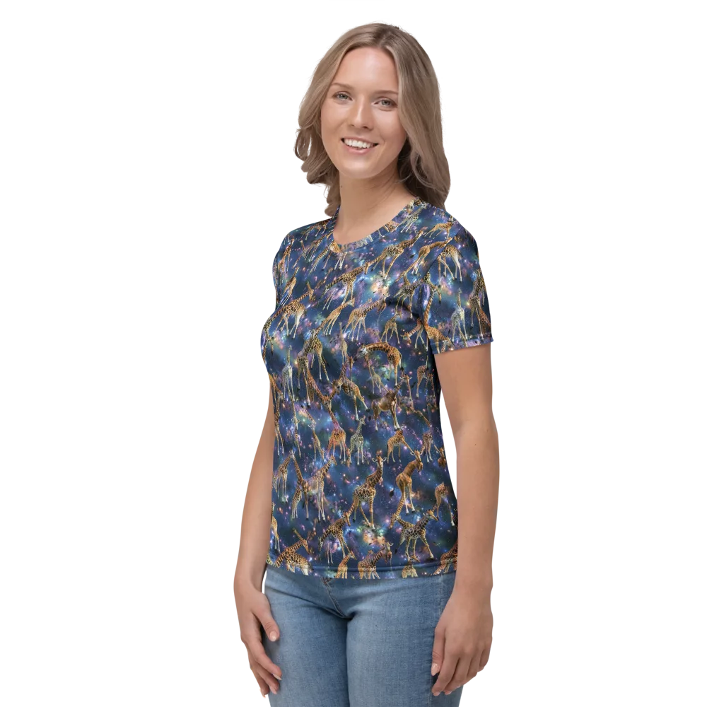 Astral Safari on Women's Crew Neck T-Shirt — Left