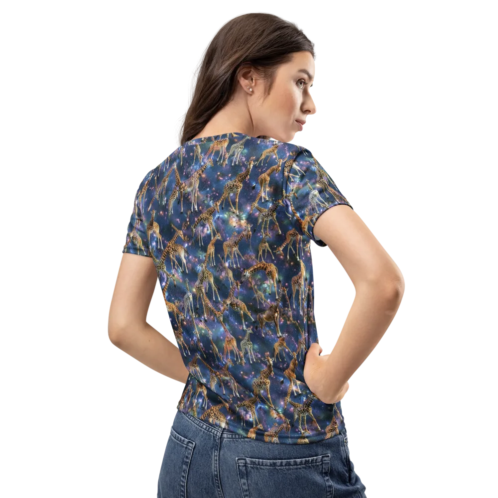 Astral Safari on Women's Crew Neck T-Shirt — Back