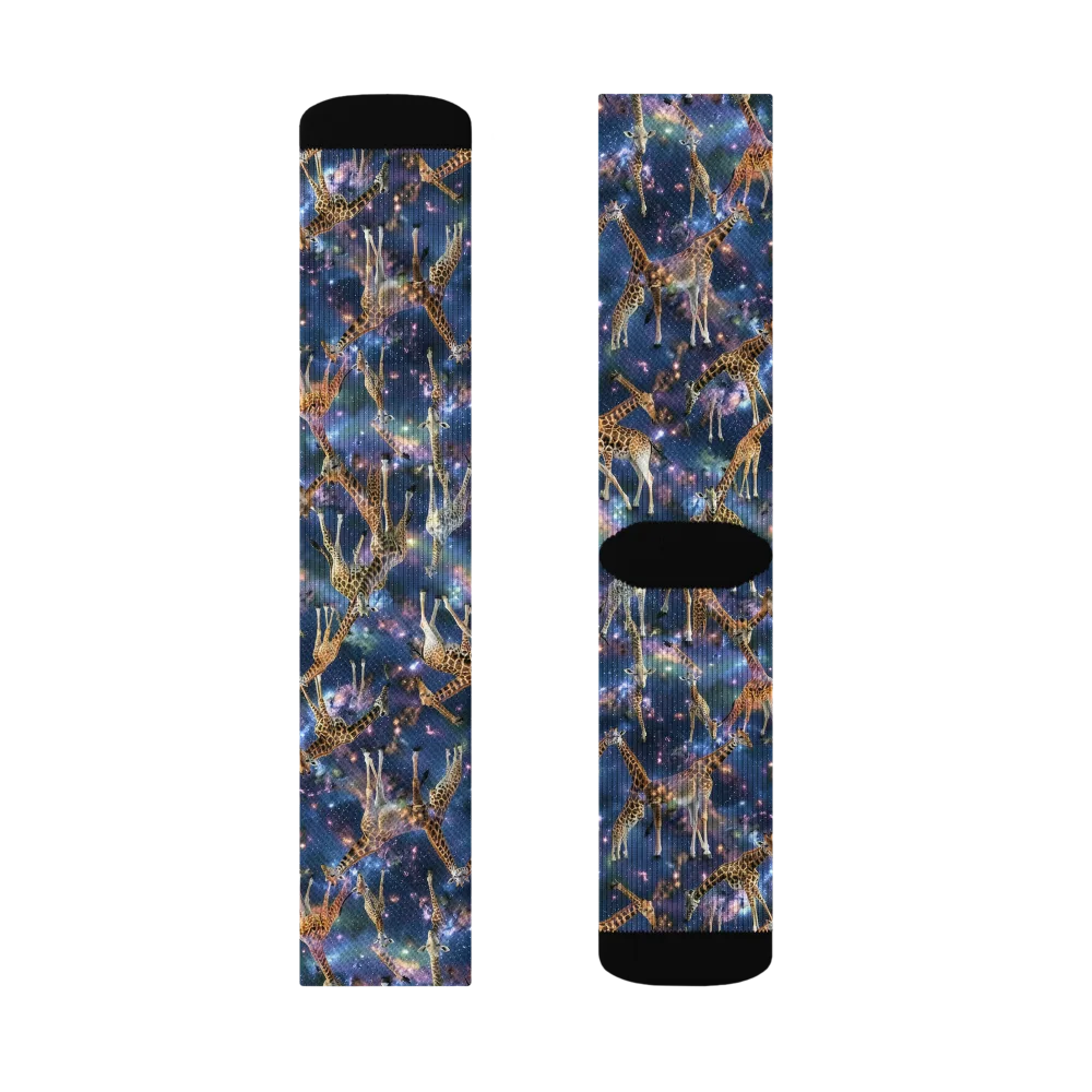 Astral Safari on Socks — Left Sock