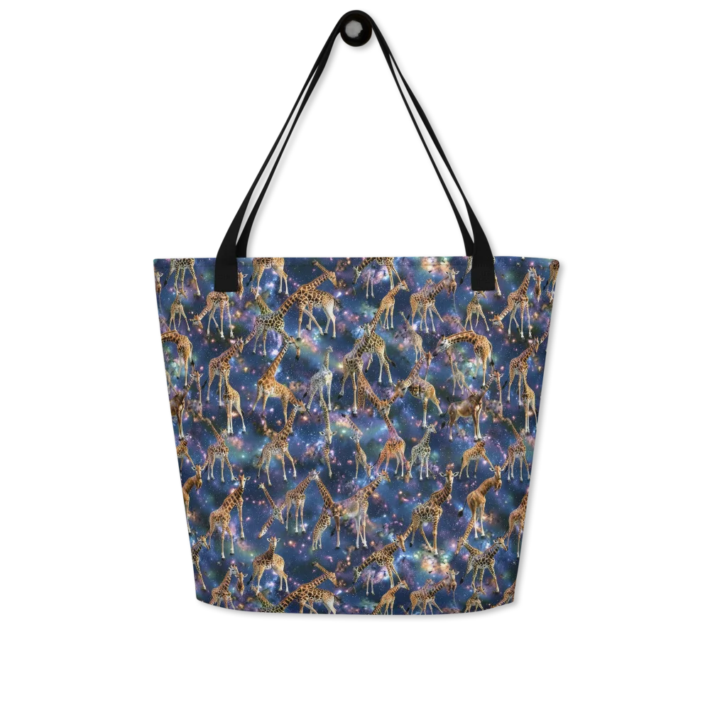Astral Safari on Large Tote Bag W/ Pocket — Front