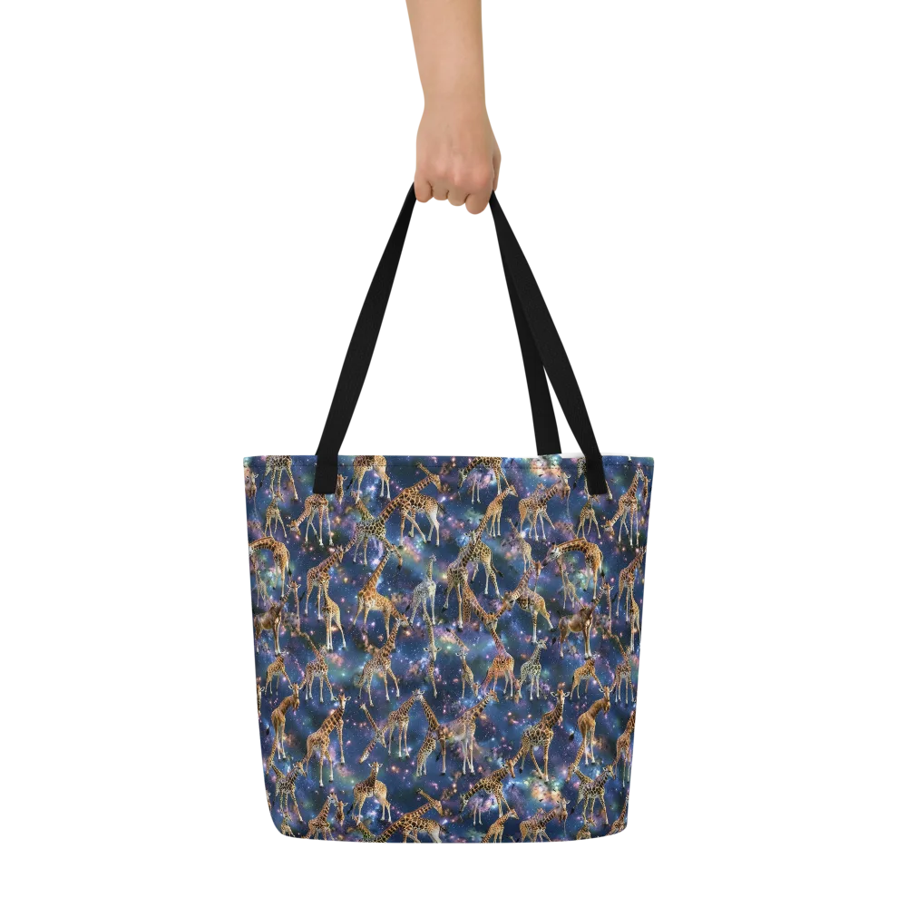 Astral Safari on Large Tote Bag W/ Pocket — Front