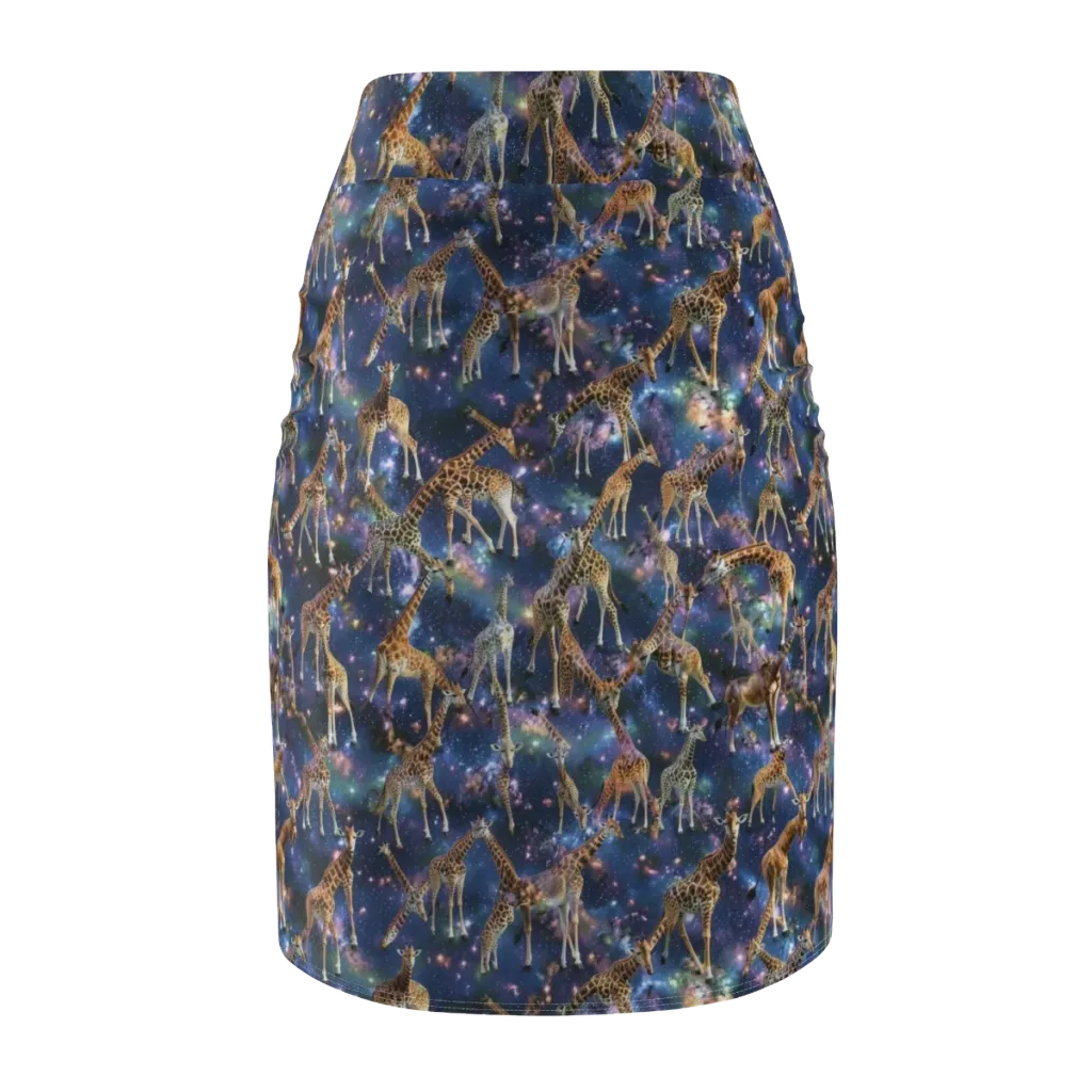 Astral Safari on Pencil Skirt — Back