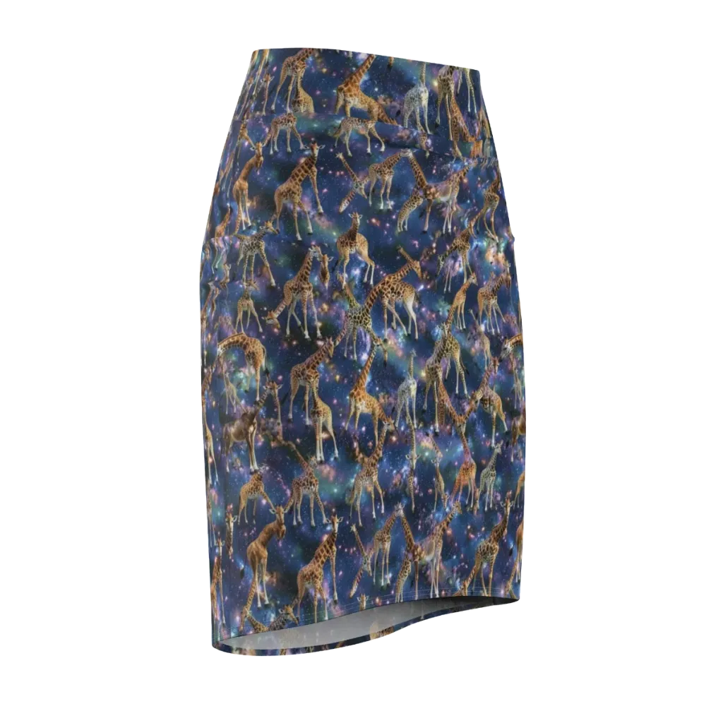 Astral Safari on Pencil Skirt — Front Side