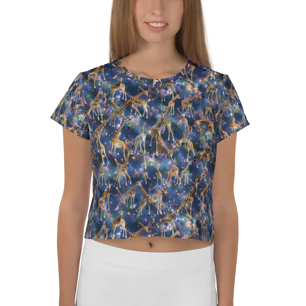 Astral Safari on Crop Tee — Front