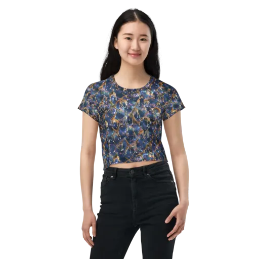 Astral Safari on a Crop Tee