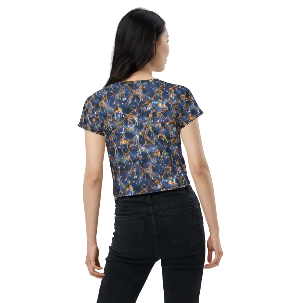 Astral Safari on Crop Tee — Back