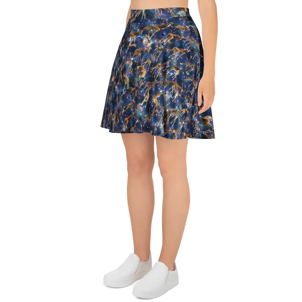 Astral Safari on Skater Skirt — Left