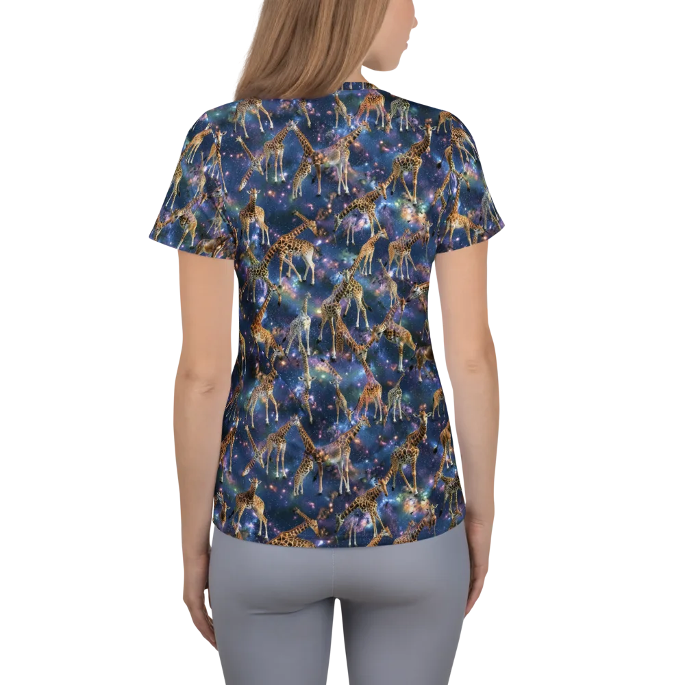 Astral Safari on Women's Athletic T-Shirt — Back