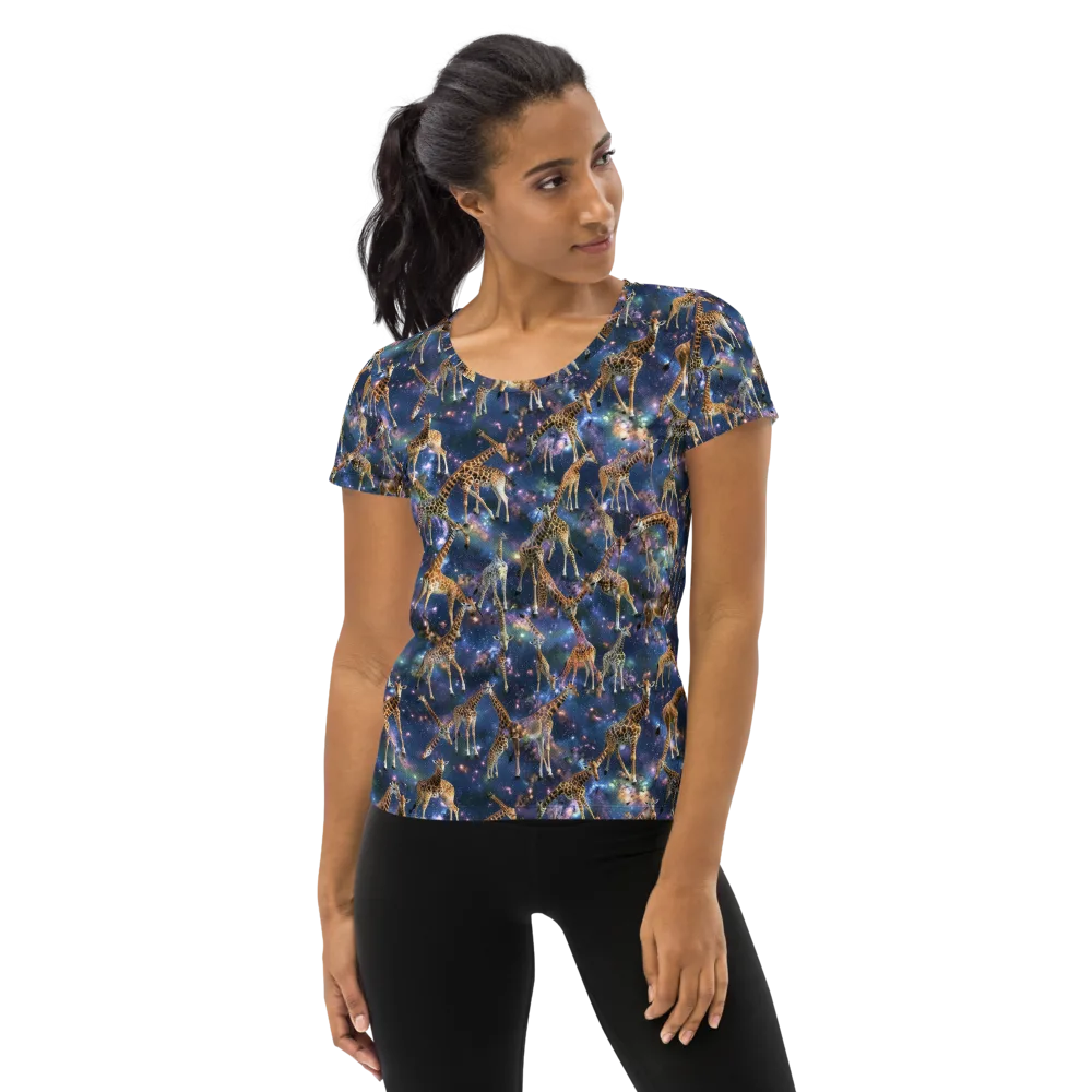Astral Safari on Women's Athletic T-Shirt — Front