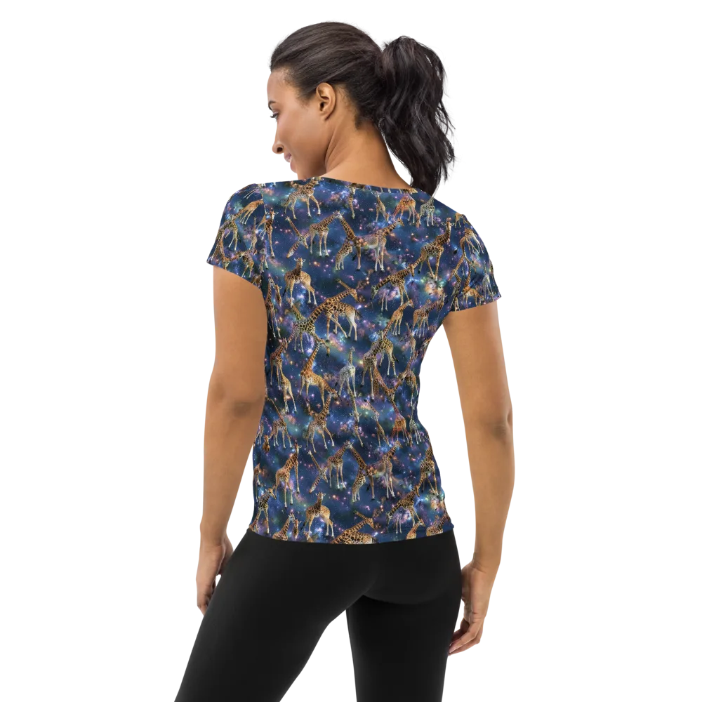 Astral Safari on Women's Athletic T-Shirt — Back