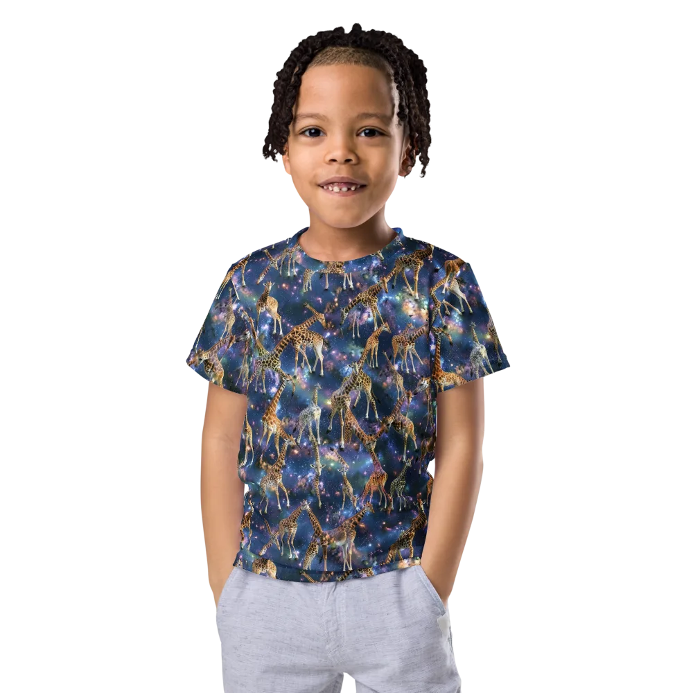 Astral Safari on Kids Crew Neck T-Shirt — Front