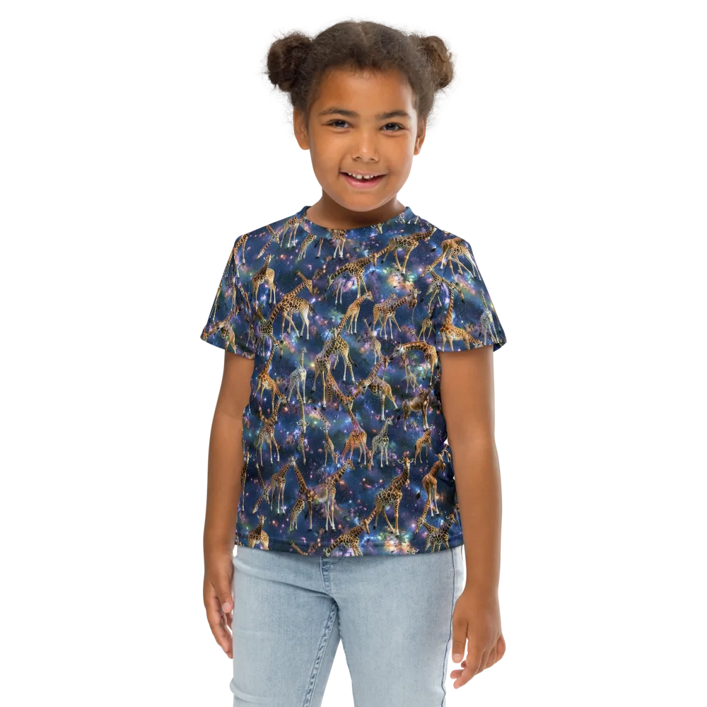 Astral Safari on Kids Crew Neck T-Shirt — Front