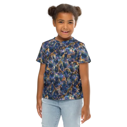 Astral Safari on a Kids Crew Neck T-Shirt