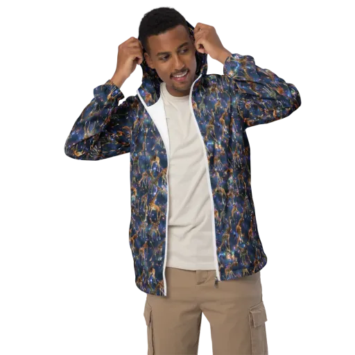 Astral Safari on a Men's Windbreaker