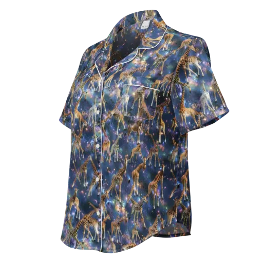 Astral Safari on a Women's Short Sleeve Pajama Top