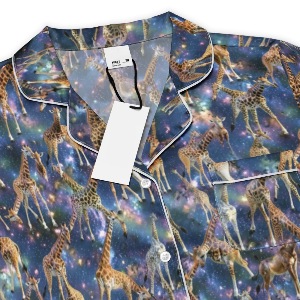 Astral Safari on Women's Short Sleeve Pajama Top — Product details