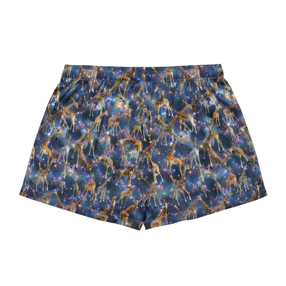 Astral Safari on Women's Pajama Shorts — Back