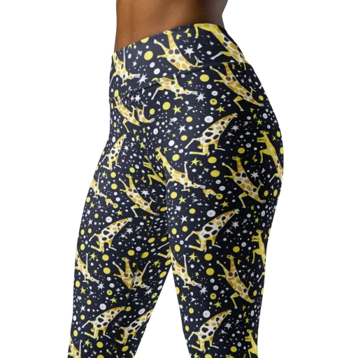 Starlit Safari on a Yoga Leggings