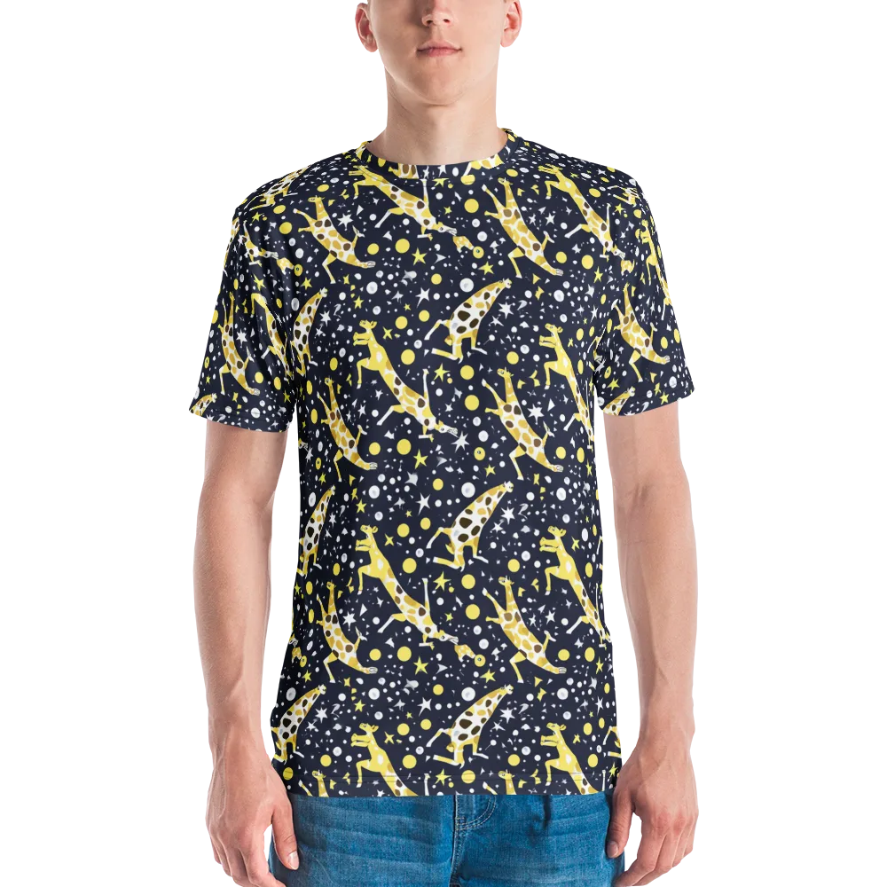 Starlit Safari on Men's Crew Neck T-Shirt — Front